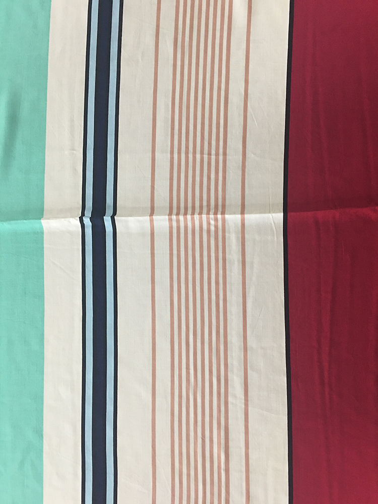 Stripe Rayon Poplin 45s Printing Broad Width Fabric