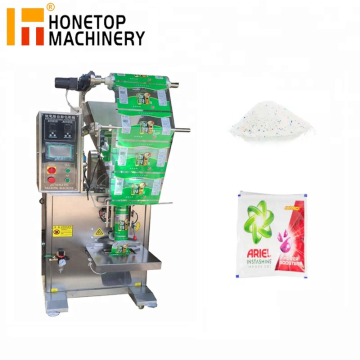 Automatische Pulver -Waschmittelfüllung und Beutelverpackungsmaschine mit Gewichtsschneckenfüller