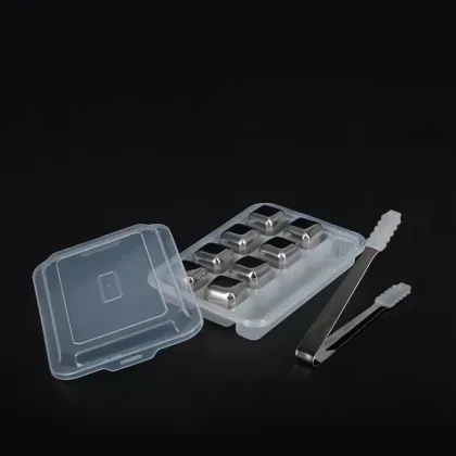 Stainless Steel Ice Cubes for Whisky: Reusable Chilling Stones