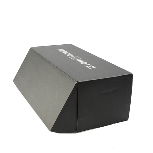 Custom Folding Corrugated Die Cut Black Mailer Box