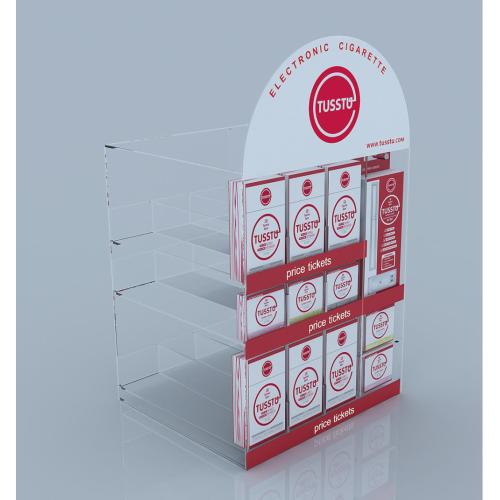 Stand d&#39;affichage de compteur de produits du magasin en acrylique personnalisé