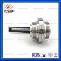 ISO DIN 3A Standard Threaded Sanitary Butterfly Valve