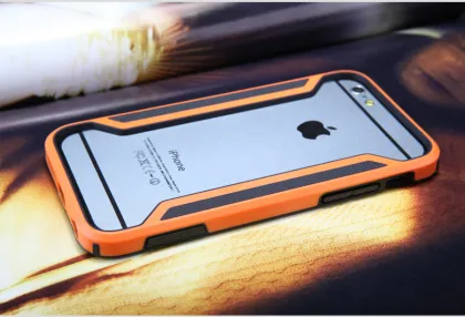 Hot Sale!! mobile phone cases TPU+PC Bumper Frame Shockproof Armor Case For Phone 6(4.7inch) waterproof phone case