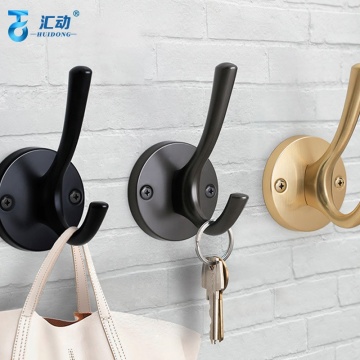 Zinc Alloy Wall-Mounted Wardrobe Coat Rack: Efficient Storage Solution for Kitchen, Bathroom, and Beyond