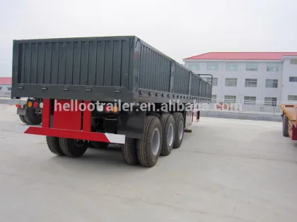 3 Axles Utility Cargo Trailer Side Wall Semi Trailer