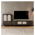 Nordic solid wood TV cabinet living room