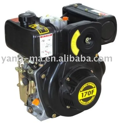 10hp single cylinder diesel engine model YM186FSE,for generator camshaft 1800rpm
