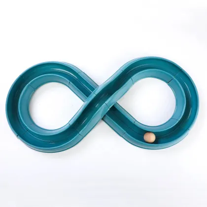 Sustainable Cat Ring and Tower of Tracks Interactive Toy Set - 3 Pcs