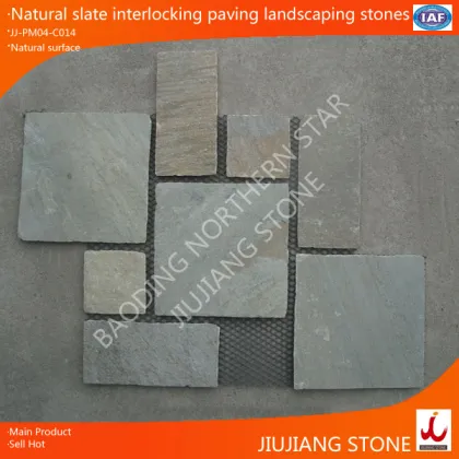 natural slate pavestone patio for landscaping