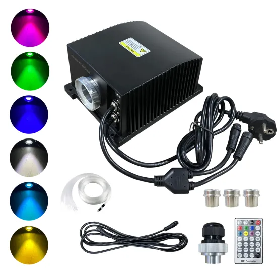 New Waterproof 20W Dual-Head RGBW Fiber Optic LED Light Engine with Twinkle Effect