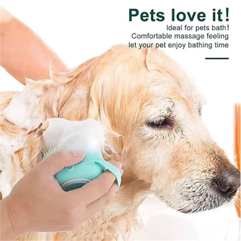 Pet Bath Massage Brush for Dogs and Cats