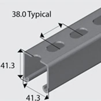 Hot Dip Glavanized Steel Slotted Strut Channel