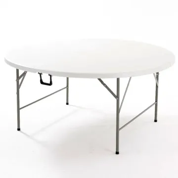 6ft, 180CM, 72\" Outdoor Plastic Folding Round Banquet Table for Wedding Party