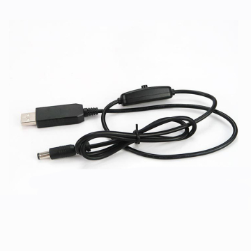 5V to 9V/12V USB DC Boost Converter Cable with Switch