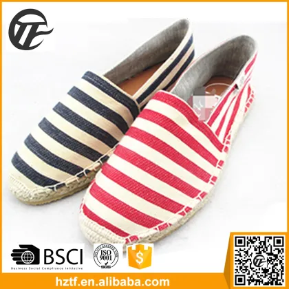Colourful canvas espadrille casual shoes