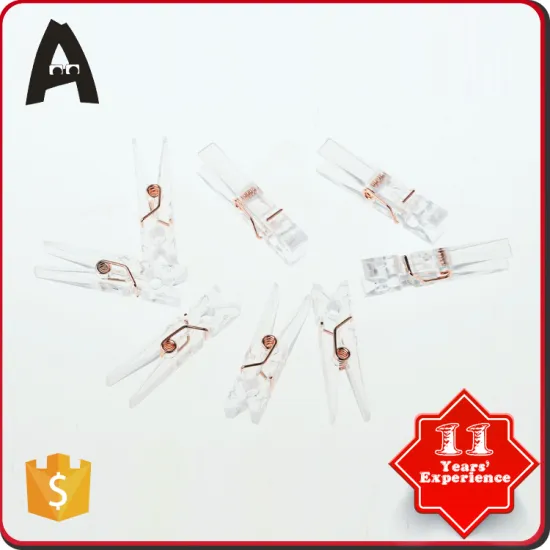 Rose gold spring fashion pegs plastic metal colorful high quality colorful straight clothes clip