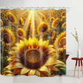 3D waterproof curtain with rings