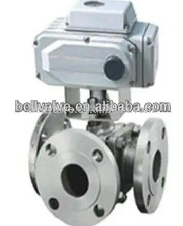 electric 3 ways WCB ball valve price