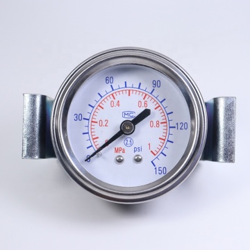 Ordinary Pressure Gauge with Iron Shell, Y40, 50, 60 Manometer, Phenolic Resin Coated, and Stand for Hydraulic Applications