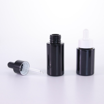 20ml 30ml black glass serum bottle with dropper