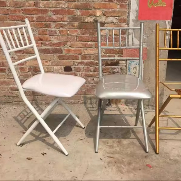 Modern Hotel Metal Iron Chair Cart for Bars and Restaurants - Heavy Duty Folding Table and Chair Frame Cart