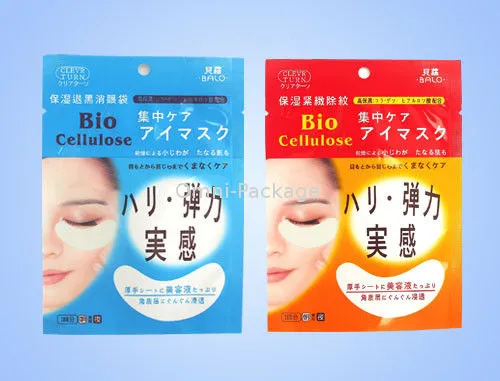 Colorful Cosmetic Packaging Bags For Facial Mask / Face Mask Bag With Matte Lamination