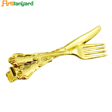 Customized Alloy Gold Collar Clip