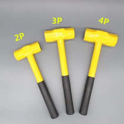 Octagonal Shockproof Hose Handle Hammer - Hot Selling Rubber Sledge Hammer Tool