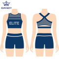 Mesh cheerleading sport bra and short