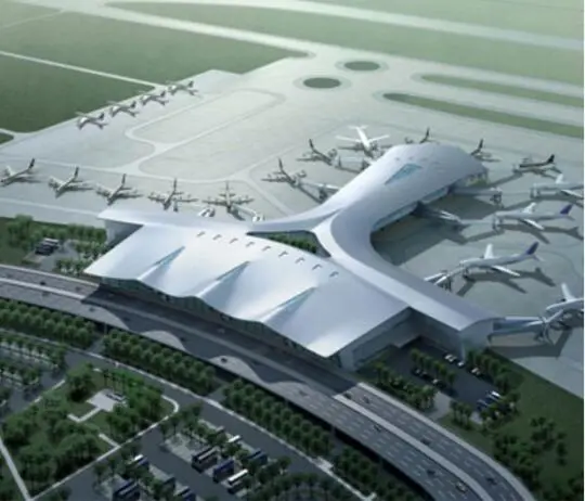 Airport Curtain Wall Steel Structure Chaoshan Jieyang