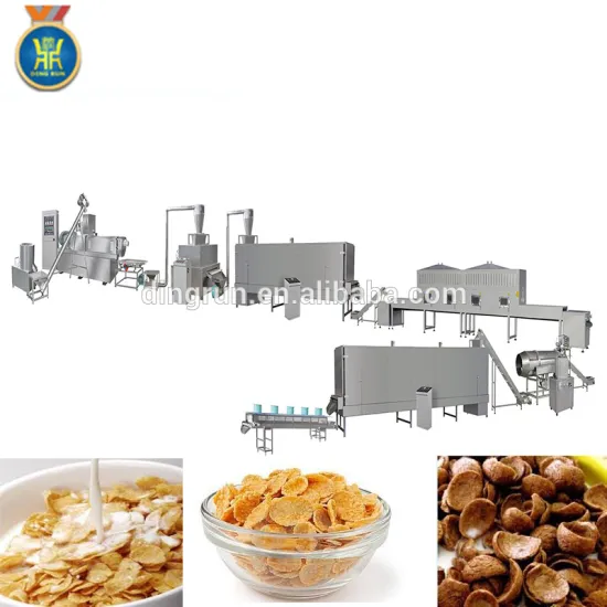 Automatic cereal breakfast corn flakes production line / corn flakes processing machine