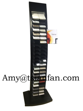 marble paper showing folder quartz stone display rack