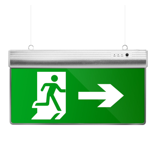 Emergency Exit Sign Light med lång batteritid