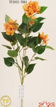 36" Orange Bougainvillea Spray