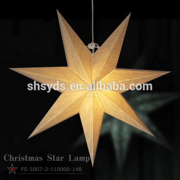 white Halloween Christmas Pentagram Hanging Decorations Star Paper Lantern
