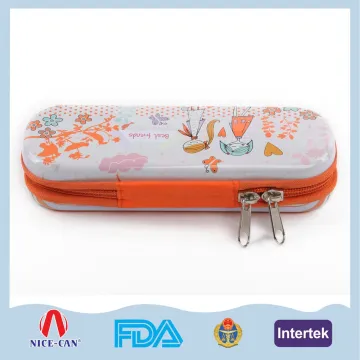 Square Metal Gift Tin Box Pencil Case For Children
