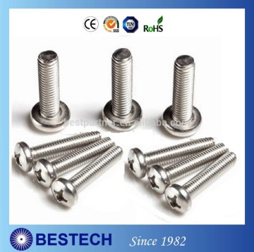 High Quality Philip and Slotted Flat Head Zinc Plated Machine Screws Manufacturing