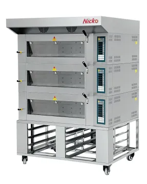 3 Decks 6 Trays Electric Deck Oven Baking Machine