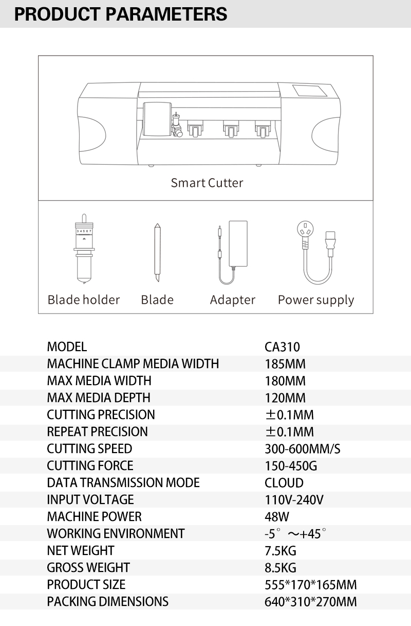 Protective film cutting machine details