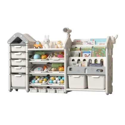 Hot Sale Corner Cupboard Plastic Toys Storage Boxes & Bins