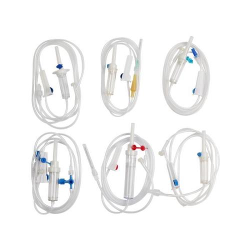 Conjunto de infusión intravenosa desechable para uso médico