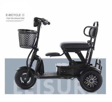 Folding electric tricycle,and portable for two people