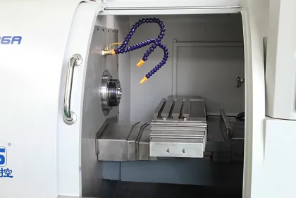 Specification and Features of Mazak CNC Lathe Machine, Including Metal Slant Bed and Machine Tool Changer