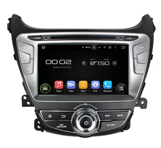 Hyundai Elantra 2014 GPS navigation system Android 7.1