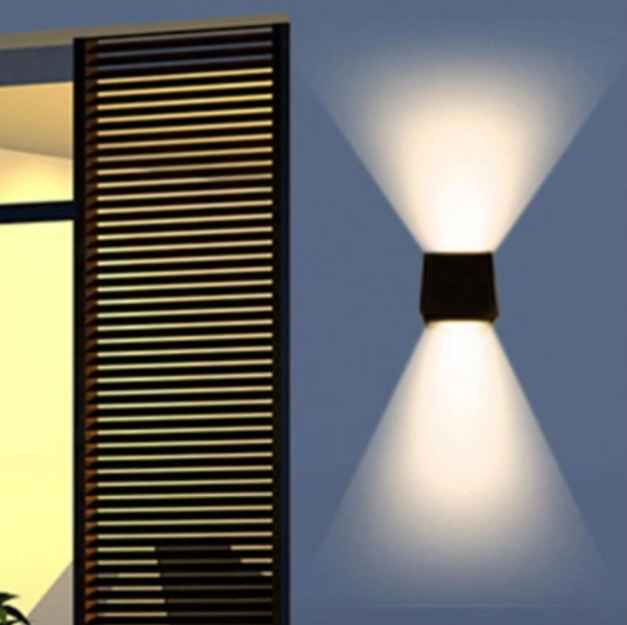 Black Outdoor LED Wall Light