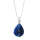 Natural Gemstone Agate Necklace with Silver Chain