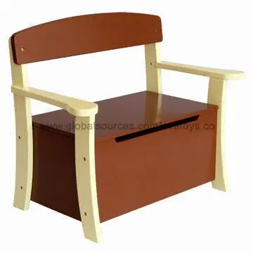Multifunction wooden toy box with cute printing/storage box/wooden toy box/toy box, eco-friendly