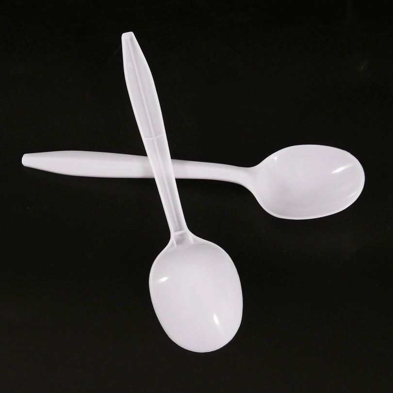 Plastic Spoon Heavy Weight Clear Plastic Tea Spoons