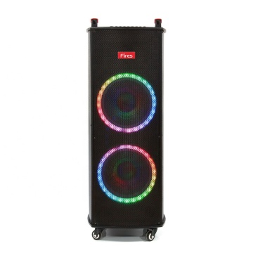 12 Inch Portable Wireless DJ Trolley Speaker with Subwoofers - Big Powered Sound Box BT Party Speaker