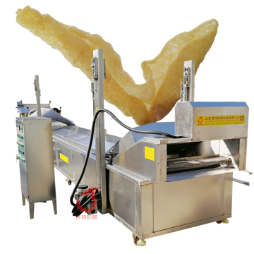 Continuous Industrial 304 Stainless Steel Pork Skin Fryer Machine